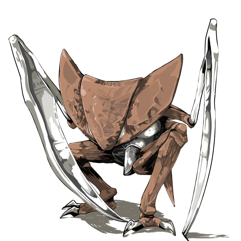 creatures_(company), game_freak, gen_1_pokemon, kabutops, looking_at_viewer, nintendo, no_humans, pokemon