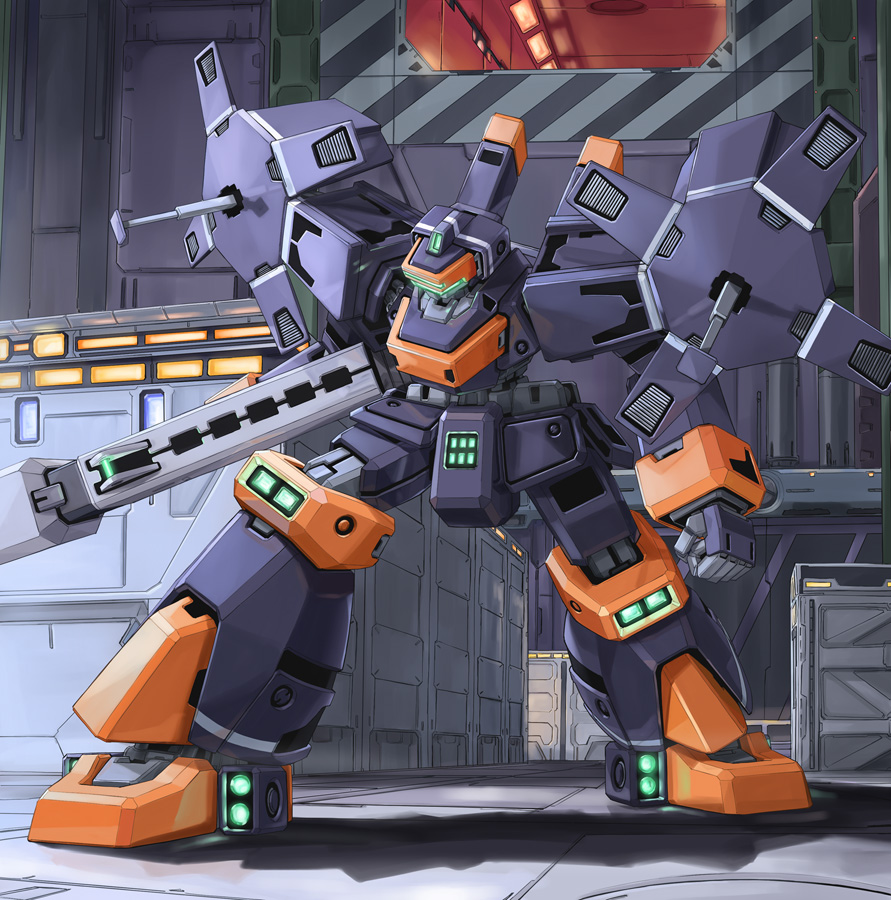 mecha, raiden_(virtual_on), sega, tomo_(machinemess), tomo_(pixiv), vertebrate_shaft, virtual_on, weapon