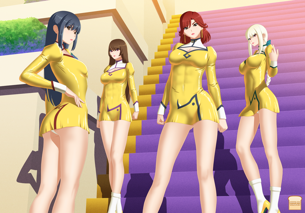 4girls, agent_aika, aika_(series), anak-ng-tinapay, artist_logo, artist_name, bangs, bianca_(agent_aika)