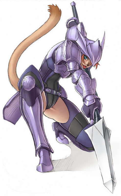 armor, dragoon, final_fantasy_xi, mithra, weapon