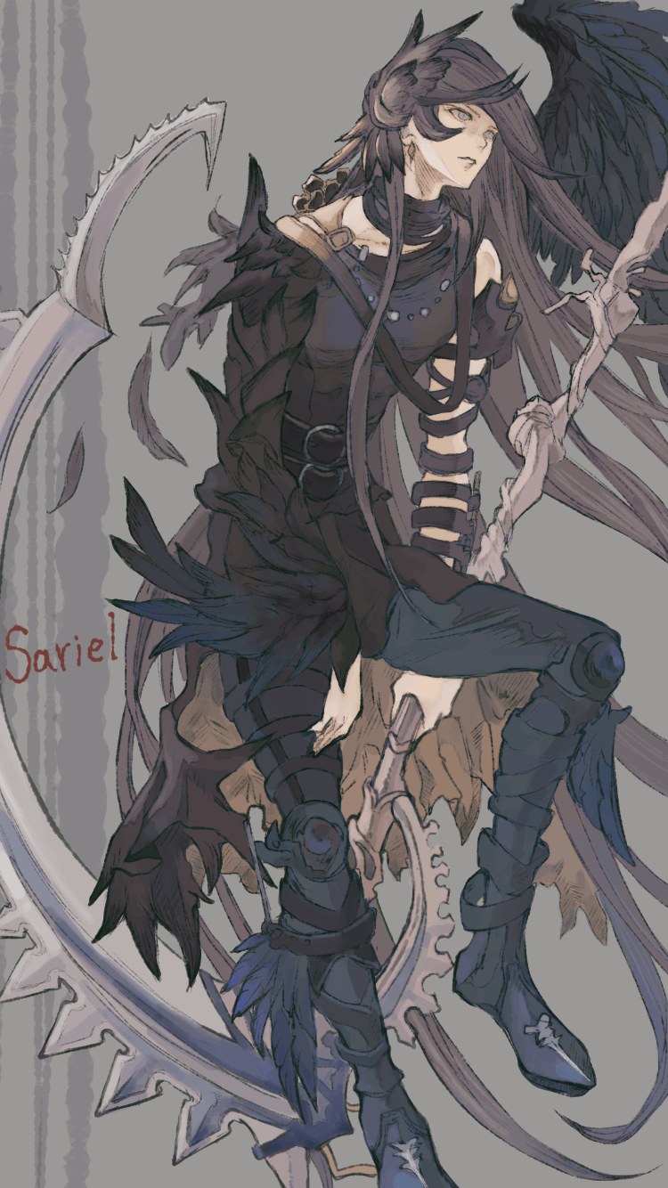 1boy, black_hair, black_wings, blue_eyes, feathered_wings, granblue_fantasy, hair_ornament, highres
