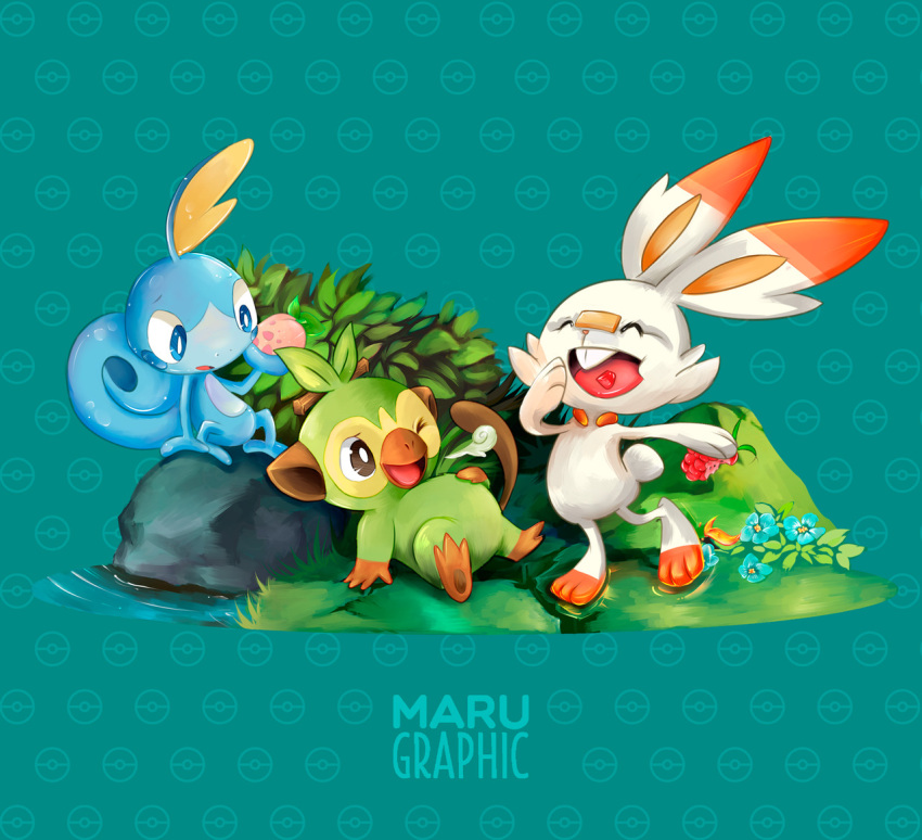 artist_name, berries, burp, creatures_(company), eating, full_body, game_freak, gen_8_pokemon