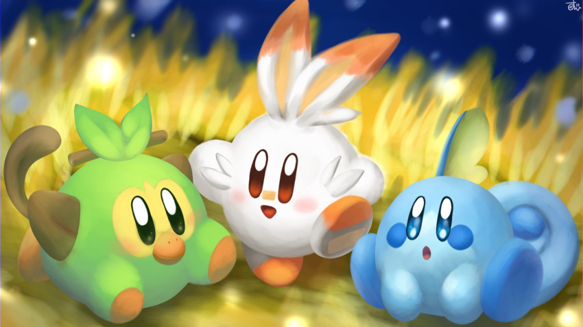 3others, blue_eyes, copy_ability, creatures_(company), game_freak, gen_8_pokemon, green_eyes, grookey