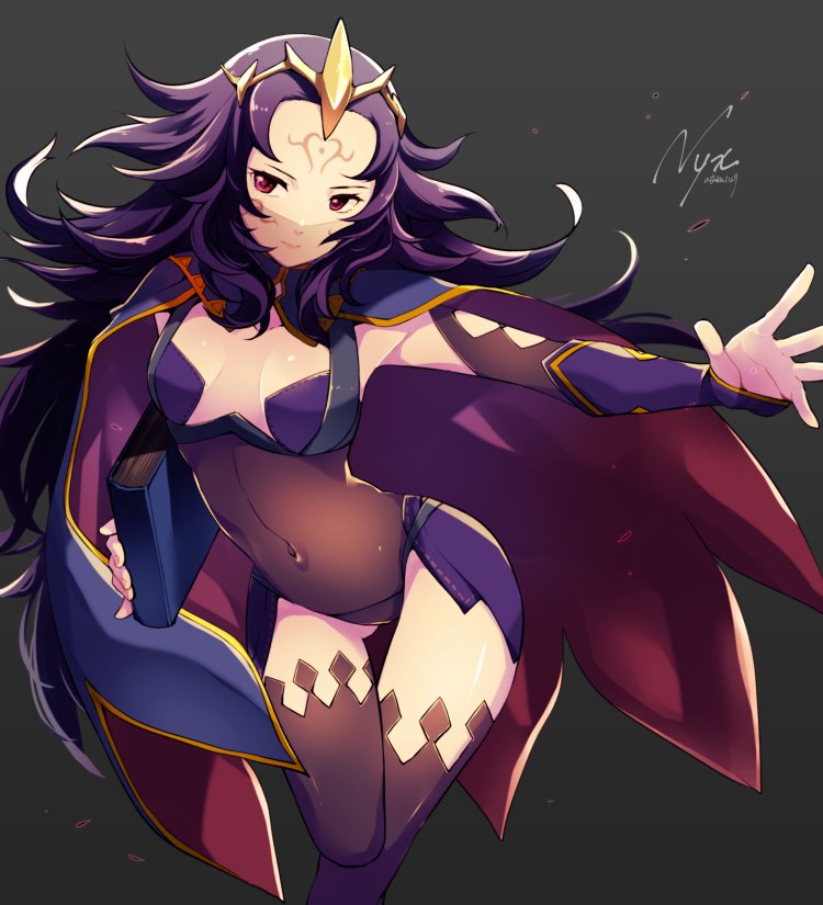 1girl, ataka_takeru, black_hair, black_legwear, bodysuit, book, breasts, cape