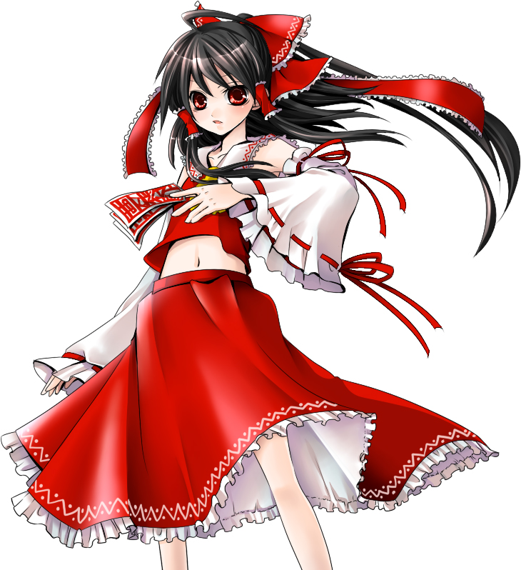 eiro, hakurei_reimu, japanese_clothes, miko, ribbon, ribbons, touhou