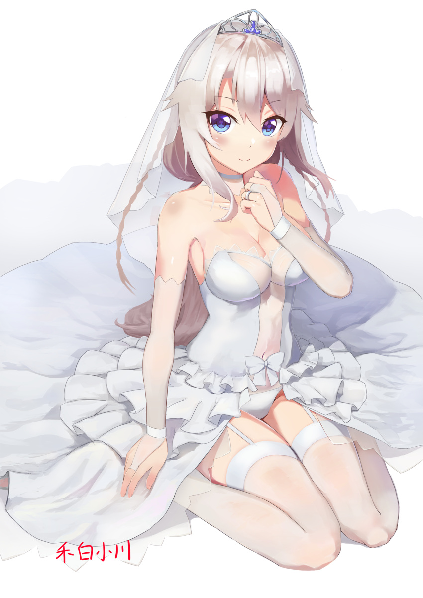 1girl, 9a-91_(girls_frontline), absurdres, arm_at_side, bangs, bare_shoulders, blue_eyes, blush