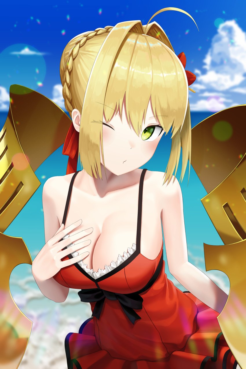 1girl, absurdres, ahoge, armor, bangs, bare_arms, bare_shoulders, black_bow