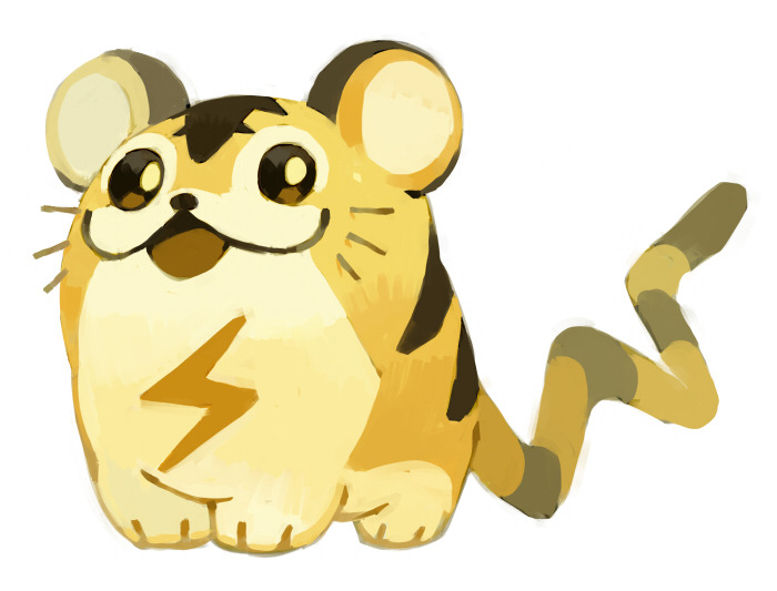 beta_pokemon, bluekomadori, creature, creatures_(company), full_body, game_freak, kotora_(pokemon), lightning_bolt