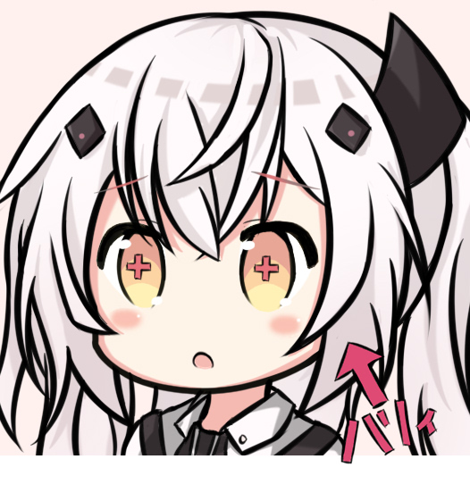 +_+, 1girl, :o, bangs, blush, brown_background, brown_eyes, collared_shirt