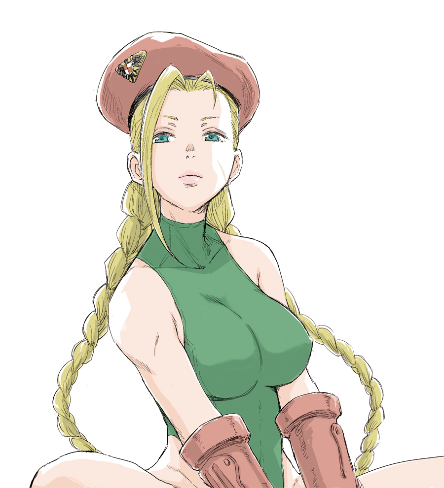 1girl, ahoge, antenna_hair, bare_shoulders, beret, blonde_hair, blue_eyes, braid