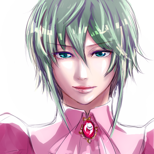 1girl, ambiguous_gender, androgynous, asellus_(saga_frontier), bow, bowtie, closed_mouth, coat