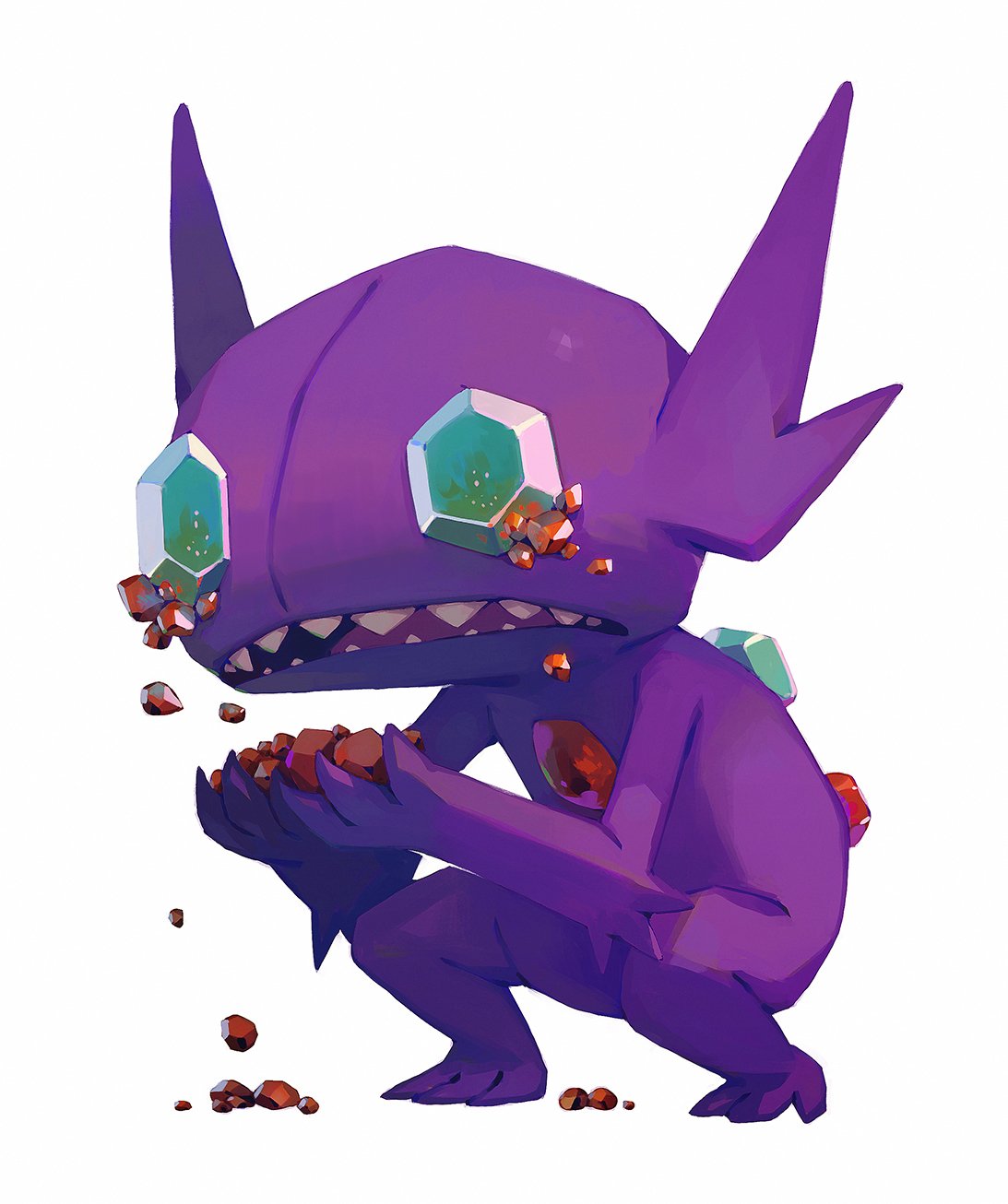 bluekomadori, creatures_(company), crying, crystal, frown, fur, game_freak, gem