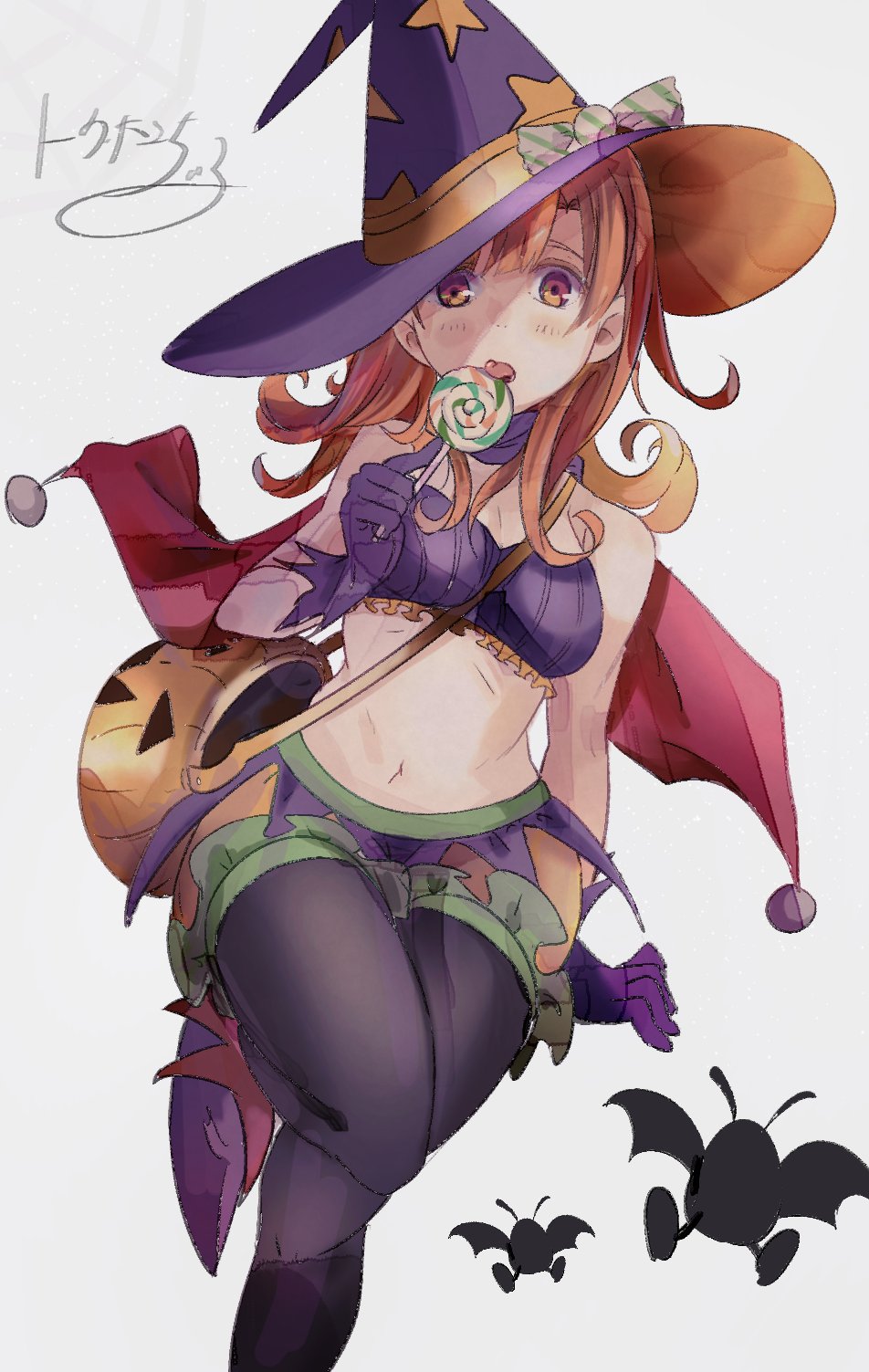 1girl, alena_(dq4), alternate_legwear, bats, blush, breasts, cape, cleavage