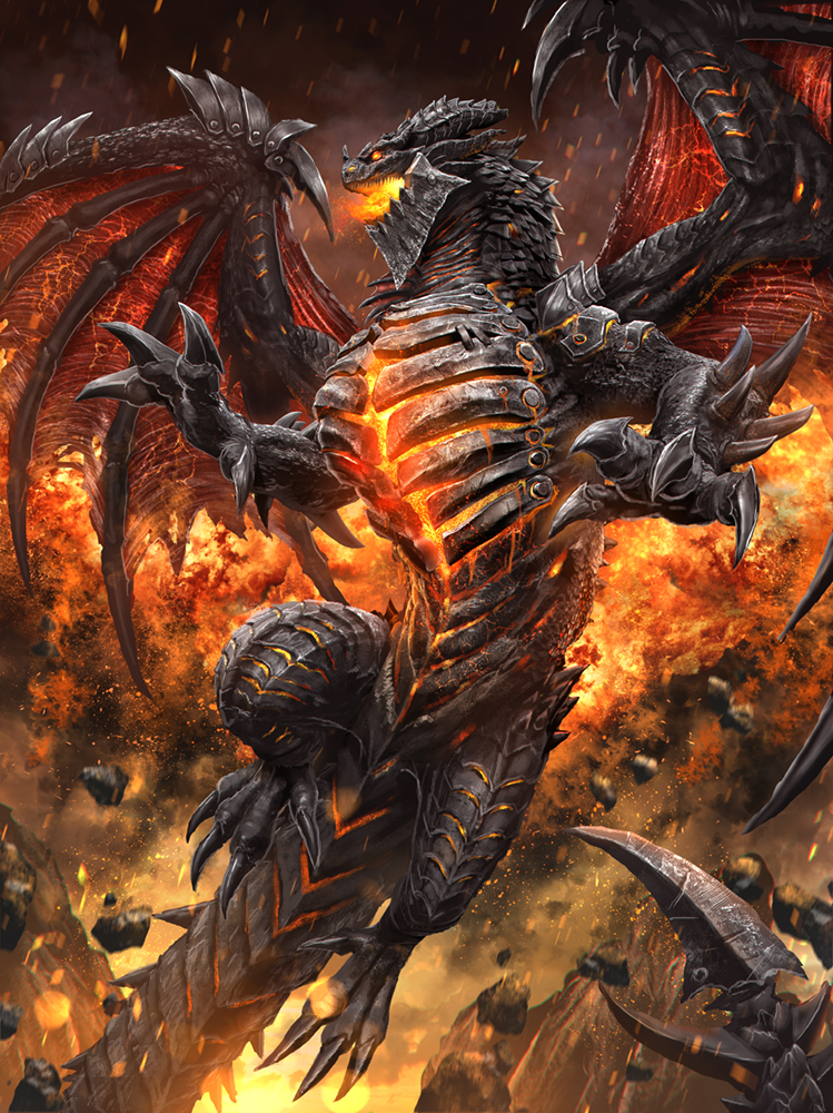 1boy, armor, azul_(ze-l), claws, curled_horns, deathwing, dragon, dragon_horns