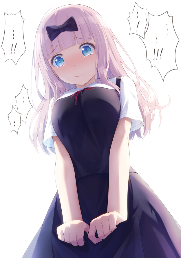 ..., 1girl, bangs, black_bow, black_dress, blue_eyes, blunt_bangs, blush