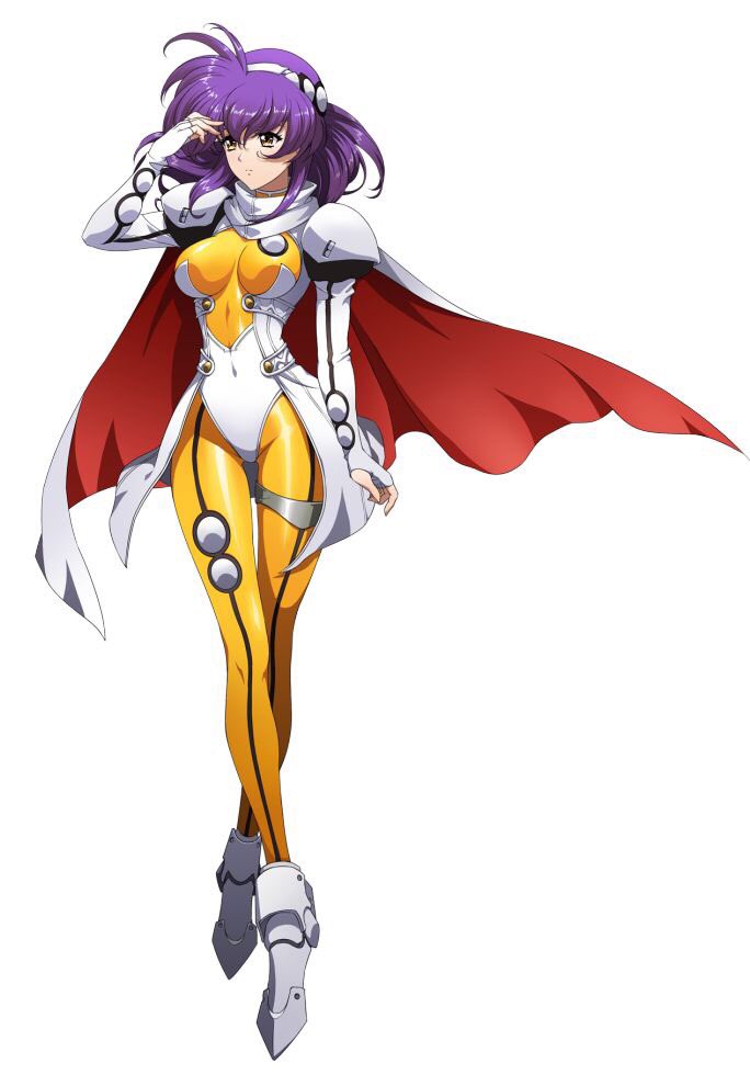 1girl, bodysuit, hairband, lambda_(langrisser), langrisser, langrisser_v, purple_hair, short_hair