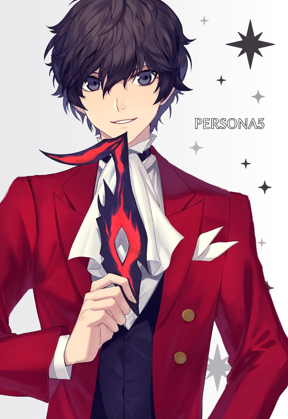 1boy, amamiya_ren, arsene_(persona_5), black_hair, cosplay, formal, gloves, highres