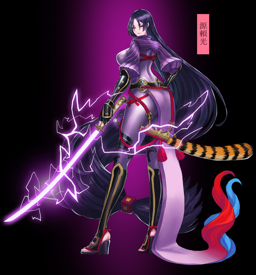 1girl, absurdres, bangs, black_gloves, bodysuit, breasts, drogod, fate/grand_order