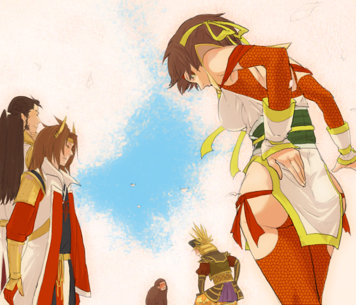 egawa_satsuki, ishida_mitsunari, nene, sengoku_musou, sengoku_musou_2, shima_sakon, toyotomi_hideyoshi