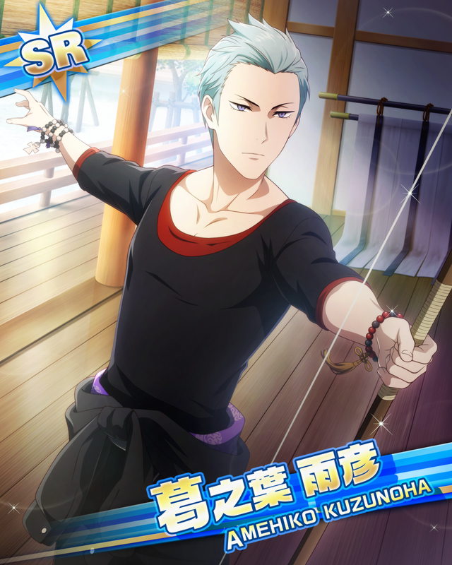 amehiko_kuzunoha, character_name, dress, idolmaster, idolmaster_side-m, red-eyes, shirt, short_hair, smile, white_hair