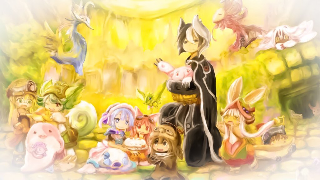 1other, 2boys, 5girls, animal_ears, bangs, belafu, black_cape, black_eyes
