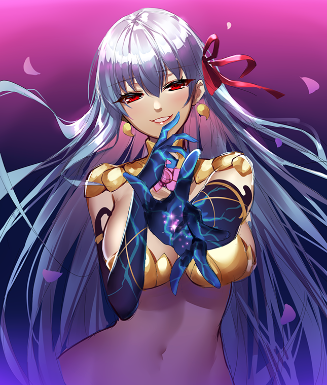 1girl, armlet, bangs, blush, breasts, earrings, fate/grand_order, fate_(series)