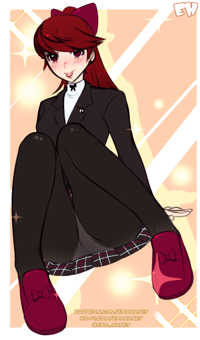 1girl, black_jacket, blazer, erohoney, jacket, long_hair, looking_at_viewer, mysterious_girl_(persona_5)