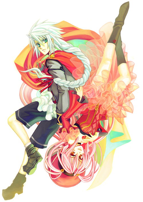 bad_id, boots, braid, daijuuji_kuzaku, demonbane, dress, hat, long_hair