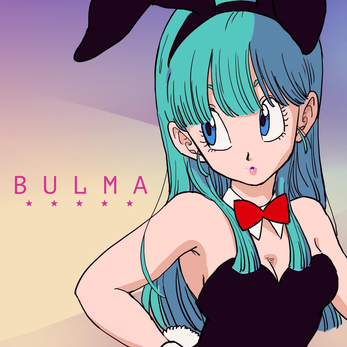 1girl, animal_ears, bare_arms, bare_shoulders, blue_eyes, blue_hair, bow, bowtie