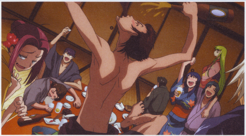 c.c., cc, code_geass, code_geass:_lost_colors, drunk, highres, inoue, japanese_clothes