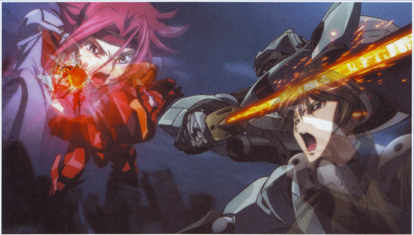 chiba_nagisa, code_geass, code_geass:_lost_colors, guren_nishiki, highres, kallen_stadtfeld, mecha, scan
