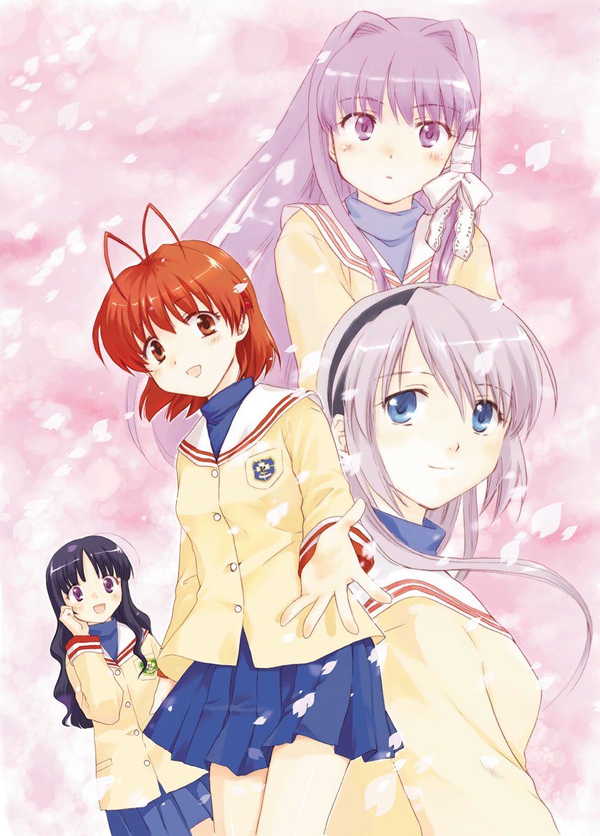 clannad, fujibayashi_kyou, furukawa_nagisa, highres, misaki_juri, misaki_kisato, nishina_rie, sakagami_tomoyo