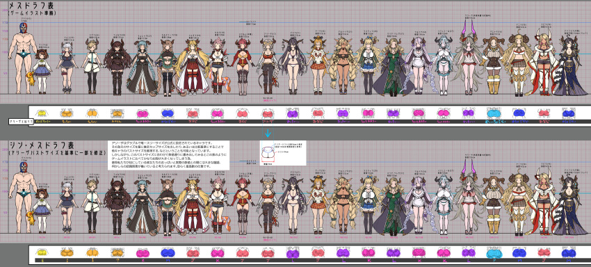 1boy, 6+girls, absurdres, ahoge, aliza_(granblue_fantasy), almeida_(granblue_fantasy), anila_(granblue_fantasy), annotation_request