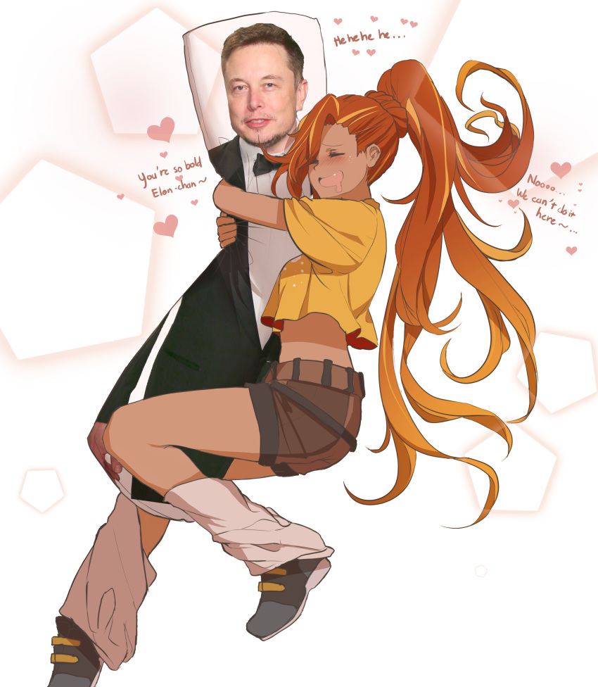 absurdres, bangs, blush, breasts, crop_top, dakimakura_(object), dark_skin, dishwasher1910