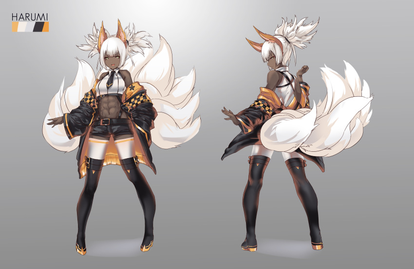 1girl, abs, absurdres, animal_ears, bangs, bare_shoulders, belt, belt_buckle
