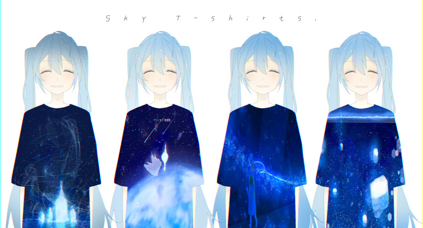 absurdres, artist_self-reference, blue_hair, closed_eyes, commentary, hatsune_miku, highres, light_blush