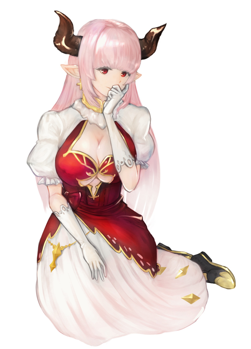 1girl, absurdres, alicia_(granblue_fantasy), boots, breasts, cleavage, cleavage_cutout, commentary_request