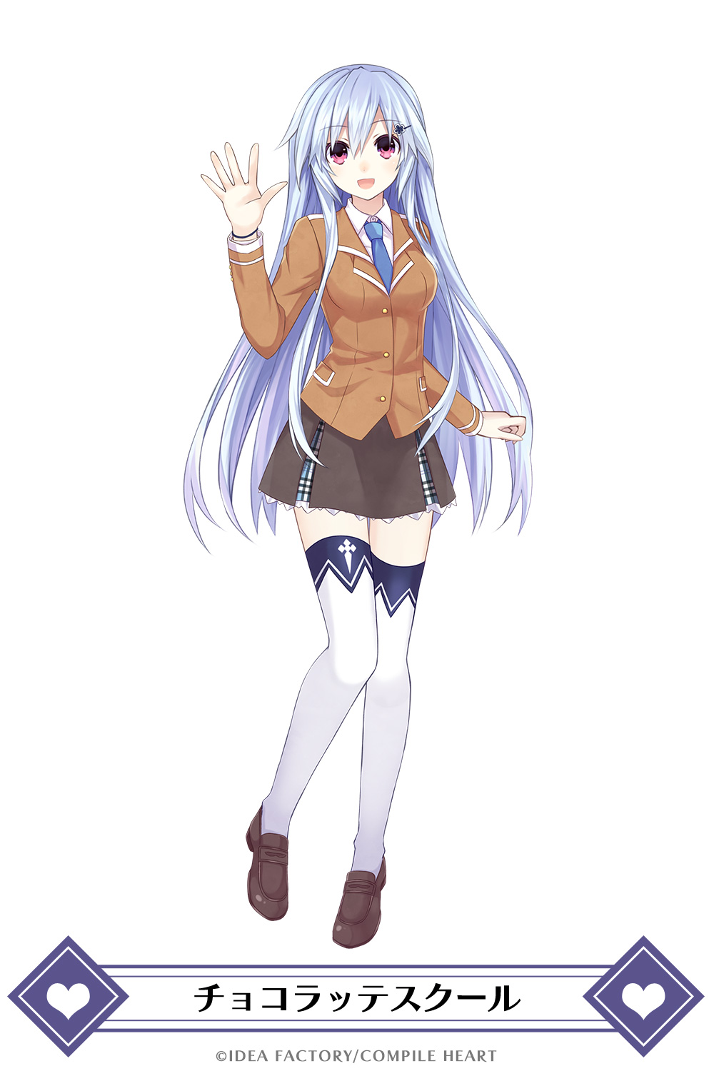 1girl, alternate_costume, blush, breasts, fairy_fencer_f, highres, jacket, long_hair
