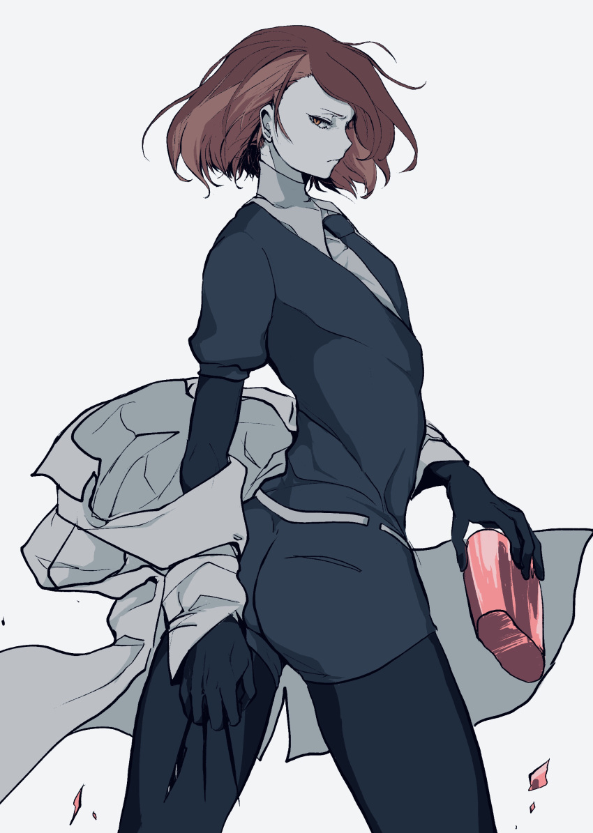 029tintin, 1other, absurdres, alternate_hairstyle, androgynous, gem, gem_uniform_(houseki_no_kuni), gloves