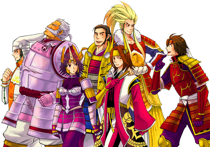 ishida_mitsunari, maeda_keiji, mitsunari_ishida, naoe_kanetsugu, sanada_yukimura, sengoku_musou, sengoku_musou_2, shima_sakon