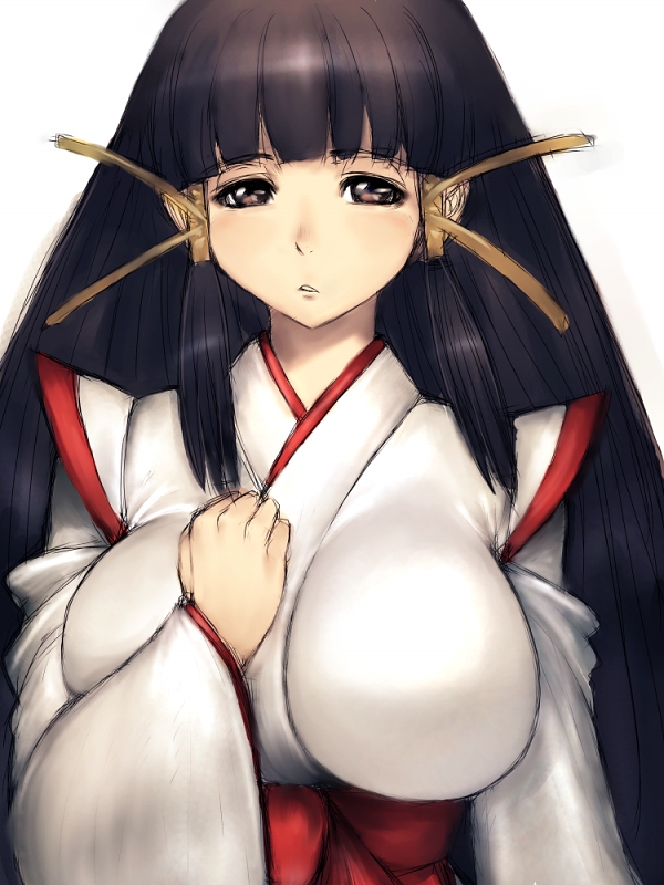 black_hair, breasts, huge_breasts, humio, japanese_clothes, kasuga_maori, large_breasts, long_hair