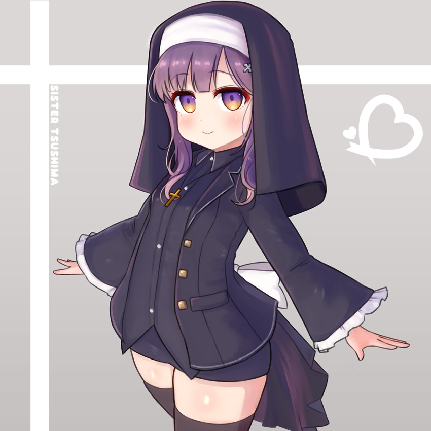 1girl, alternate_costume, black_jacket, black_legwear, black_skirt, black_veil, blazer, commentary_request