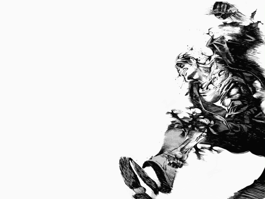monochrome, tagme, tawara_bunshichi, tenjou_tenge, white