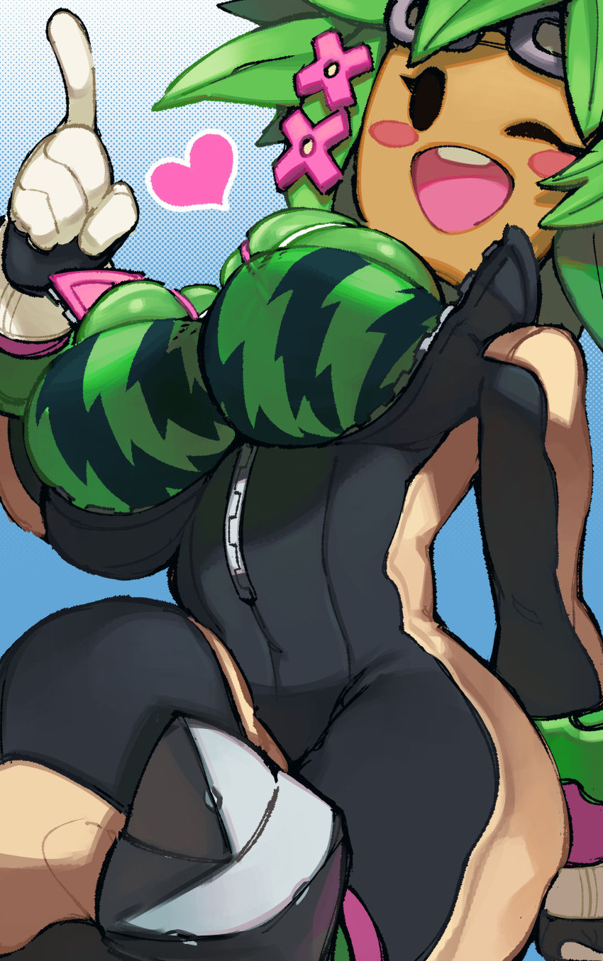 1girl, absurdres, black_eyes, blaster_master_zero, blaster_master_zero_2, blush_stickers, bodysuit, breasts