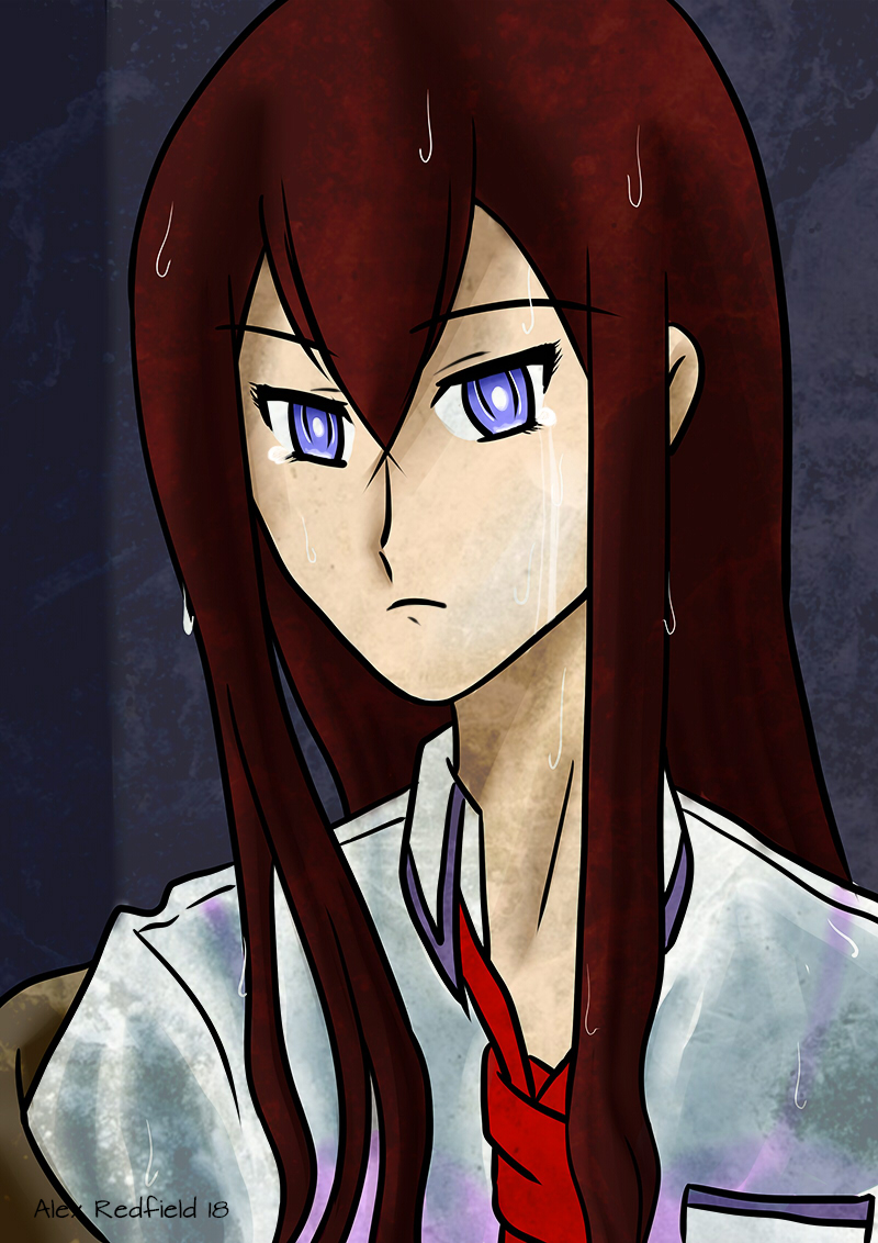 1girl, crying, kurisu, kurisu_makise, makise_kurisu, rain, sad, steins;gate, steins_gate, tagme, wet