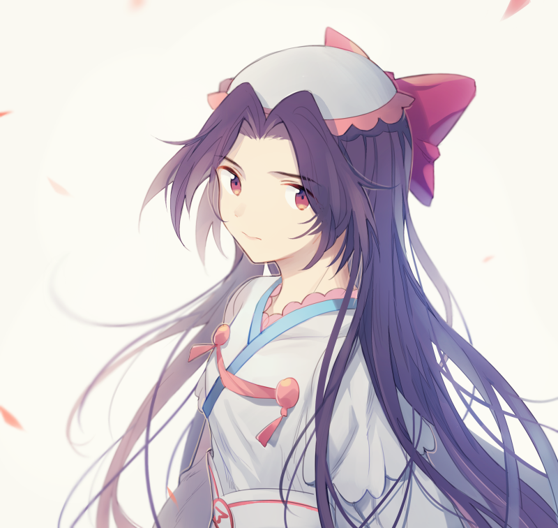 azuma_sara, azuma_sara_(cosplay), bangs, black_hair, bow, cosplay, dress, fanziju