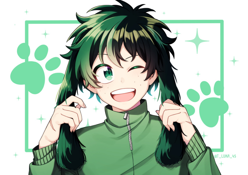 1boy, animal_ears, boku_no_hero_academia, commentary_request, dog_ears, eyebrows_visible_through_hair, face, freckles