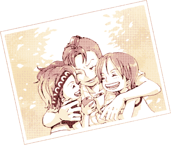 bellemere, child, futomaki, hug, monochrome, nami, nojiko, one_piece