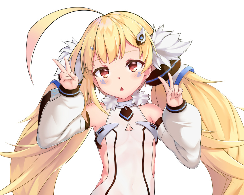 1girl, ahoge, azur_lane, bangs, bare_shoulders, blonde_hair, blush, breasts