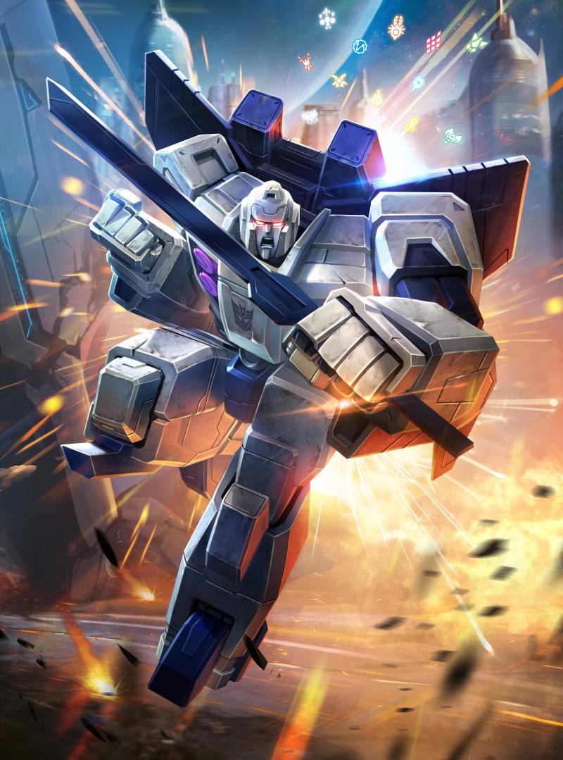 1boy, artist_request, battle, battleslash, box_art, building, clenched_hand, cybertron